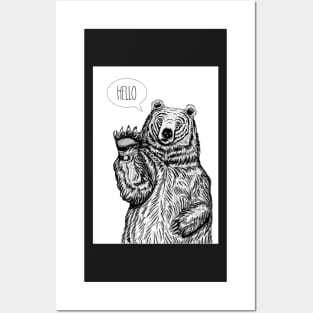 Hello Bear Posters and Art